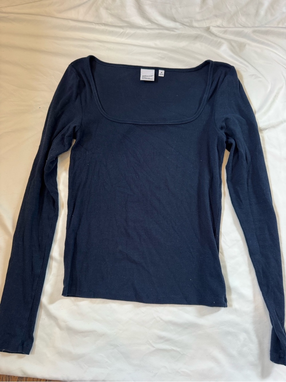 Aritzia Admiral Rib Homestretch Squareneck Long Sleeve